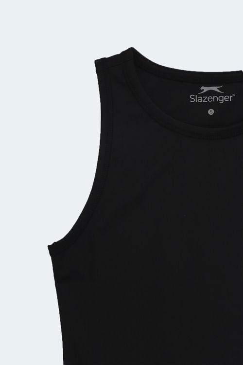 Slazenger VATIK Kadın Atlet Beyaz - Siyah - Lila