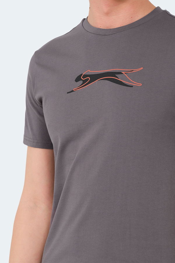 Slazenger VEDRAN KTN Erkek Tişört Koyu Gri