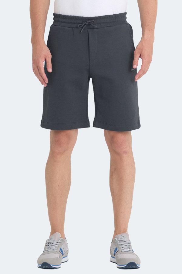 Slazenger VELVELA I Erkek Cepli Koyu Gri Şort