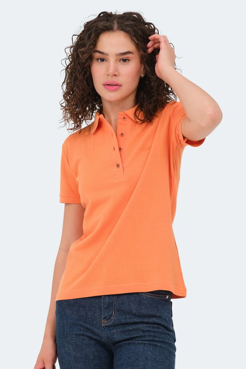 Slazenger VERA I Kadın Polo Yaka Turuncu Tişört