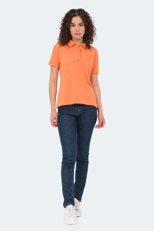 Slazenger VERA I Kadın Polo Yaka Turuncu Tişört