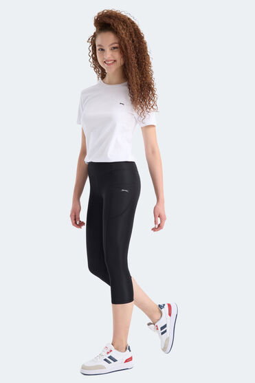 Slazenger VERITY Kadın Yüksek Bel Siyah Tayt