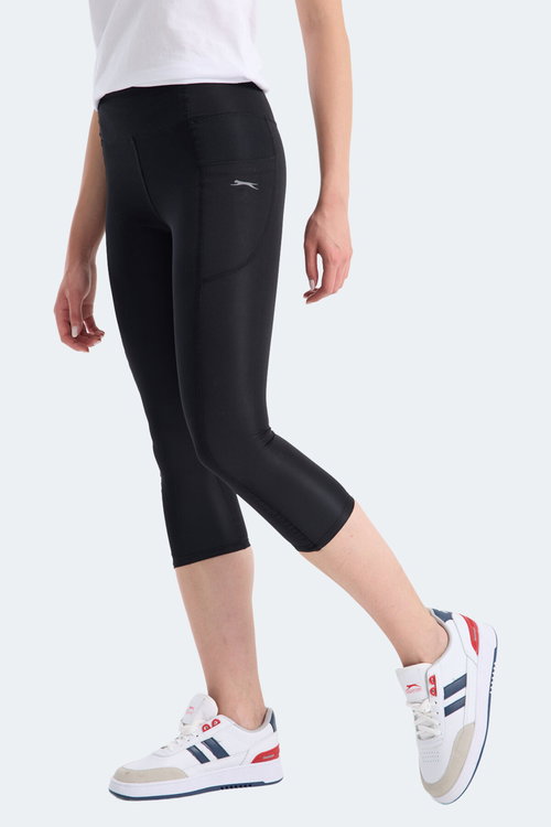 Slazenger VERITY Kadın Yüksek Bel Siyah Tayt