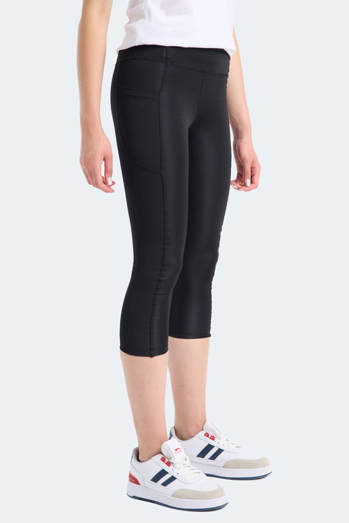 Slazenger VERITY Kadın Yüksek Bel Siyah Tayt