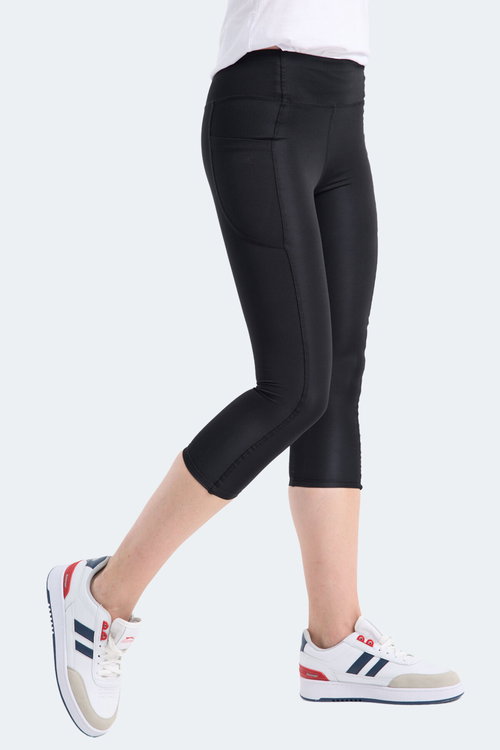 Slazenger VERITY Kadın Yüksek Bel Siyah Tayt