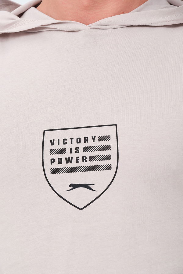 Slazenger VERSIO IN Erkek Tişört Taş Gri