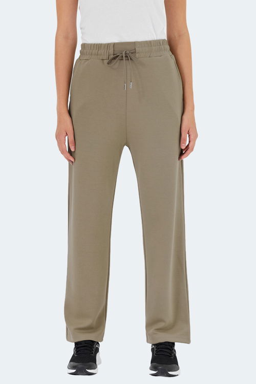 Slazenger VERSUS Kadın Cepli Bol Paça Haki Eşofman Altı