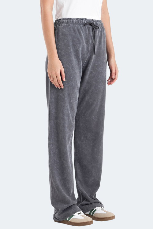 Slazenger VESPERA Kadın Bol Paça Koyu Gri Eşofman Altı