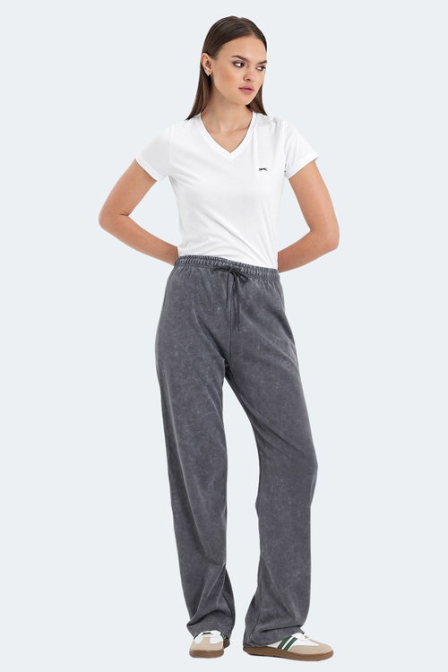 Slazenger VESPERA Kadın Bol Paça Koyu Gri Eşofman Altı