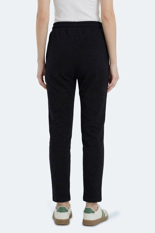 Slazenger VETA Kadın Cepli Siyah Eşofman Altı