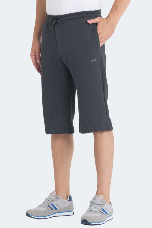 Slazenger VILJA I Erkek Cepli Kapri Koyu Gri Şort