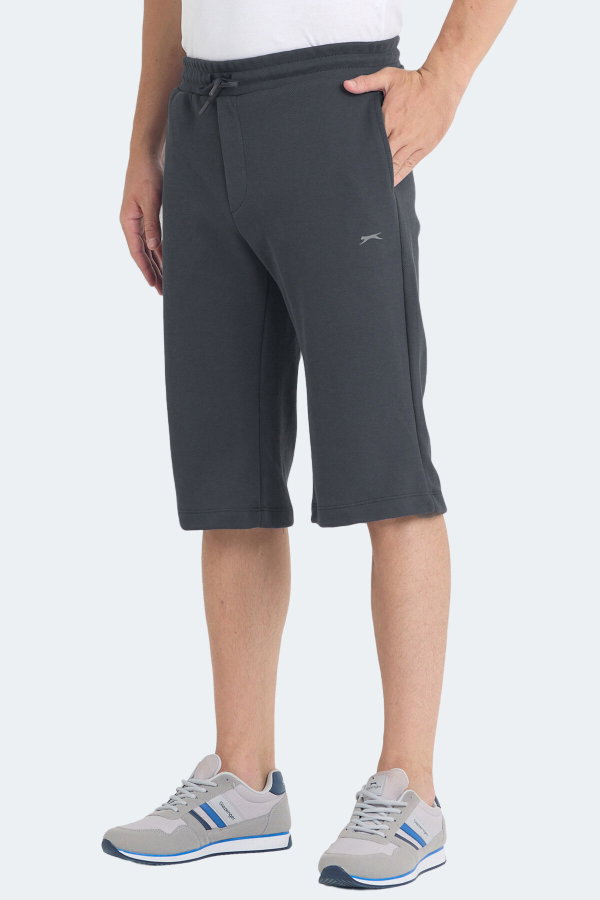 Slazenger VILJA I Erkek Cepli Kapri Koyu Gri Şort