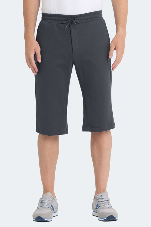 Slazenger VILJA I Erkek Cepli Kapri Koyu Gri Şort