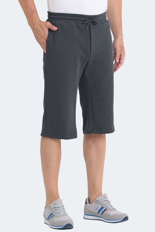 Slazenger VILJA I Erkek Cepli Kapri Koyu Gri Şort
