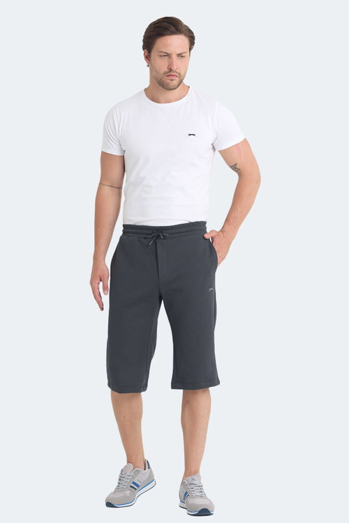 Slazenger VILJA I Erkek Cepli Kapri Koyu Gri Şort