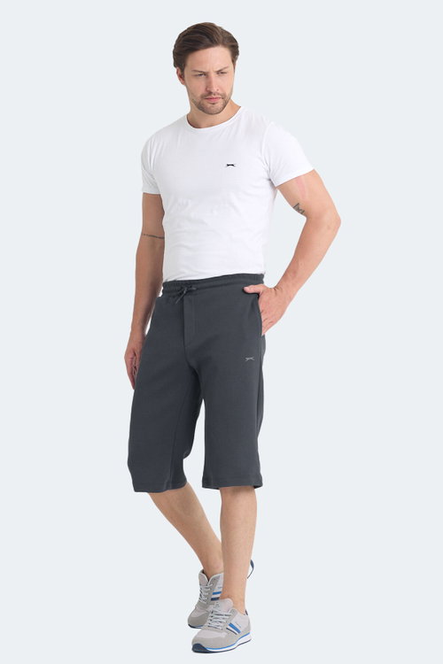 Slazenger VILJA I Erkek Cepli Kapri Koyu Gri Şort
