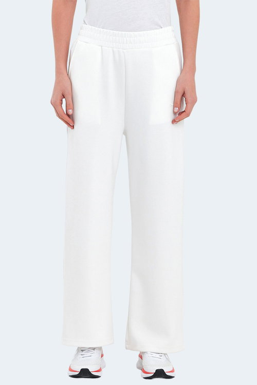 Slazenger VILLE Kadın Cepli Bol Paça Ekru Pantolon