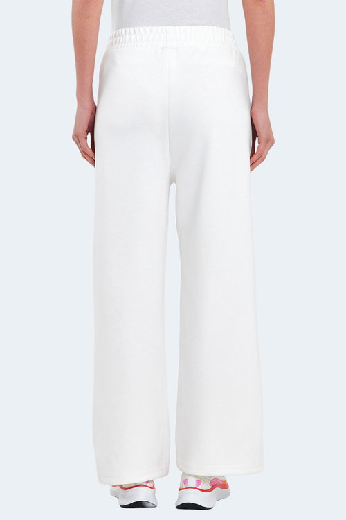 Slazenger VILLE Kadın Cepli Bol Paça Ekru Pantolon