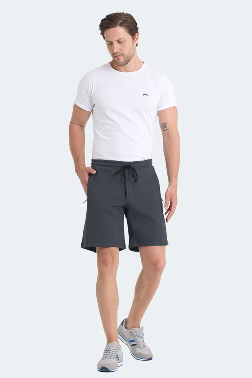 Slazenger VILTE I Erkek Cepli Koyu Gri Şort