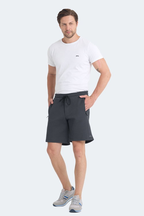 Slazenger VILTE I Erkek Cepli Koyu Gri Şort