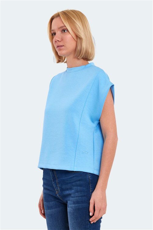 VINCENZA Kadın Tişört Mavi