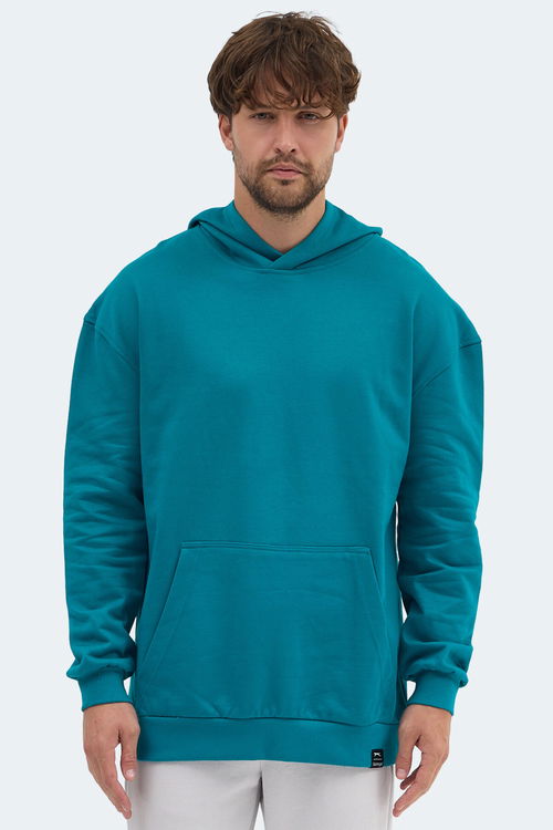 Slazenger VIOLENCE Unisex Kapüşonlu Cepli Oversıze Petrol Sweatshırt Slazenger VIOLENCE Unisex Kapüşonlu Cepli Oversıze Petrol Sweatshırt