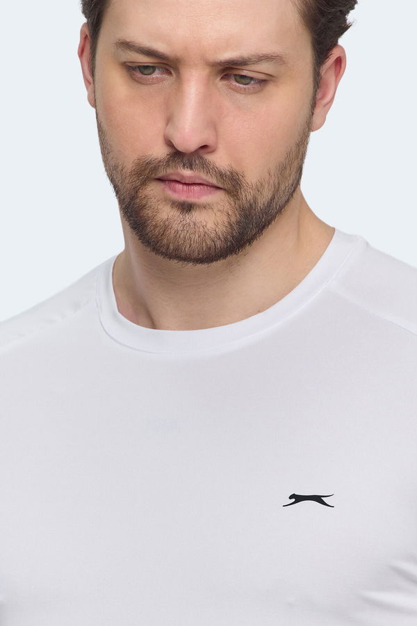 Slazenger VISHAL KTN Erkek Beyaz Tişört