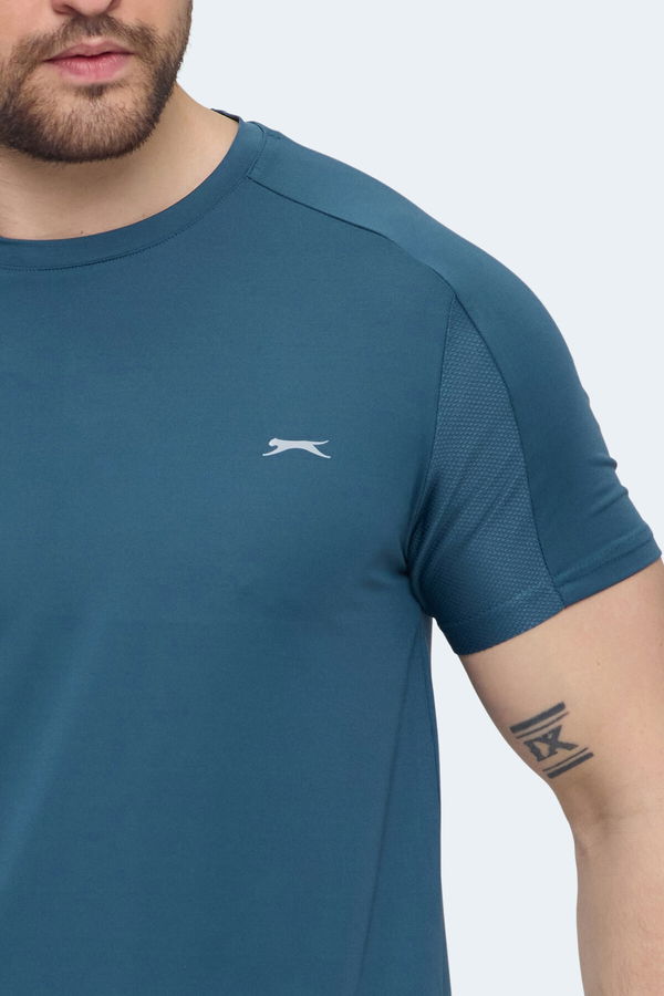 Slazenger VISHAL KTN Erkek Petrol Tişört
