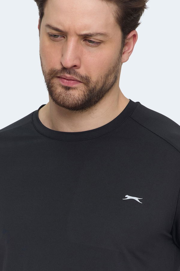 Slazenger VISHAL KTN Erkek Tişört Siyah