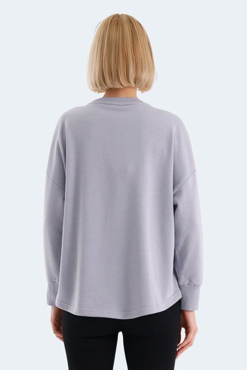 VITAL OVERSIZE Kadın Sweatshirt Lila