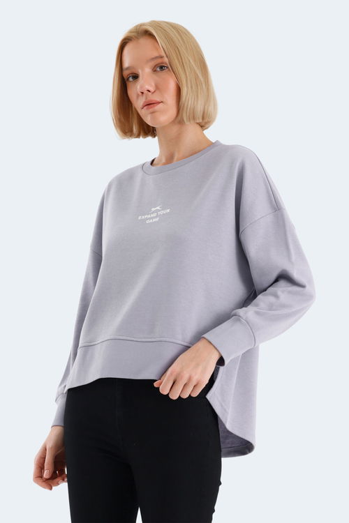 VITAL OVERSIZE Kadın Sweatshirt Lila