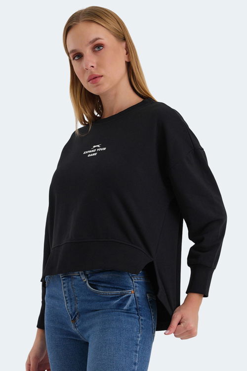 VITAL OVERSIZE Kadın Sweatshirt Siyah