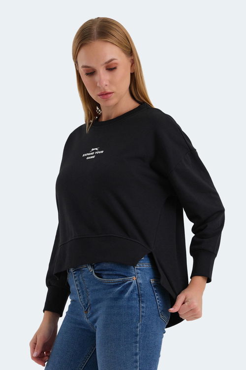 VITAL OVERSIZE Kadın Sweatshirt Siyah