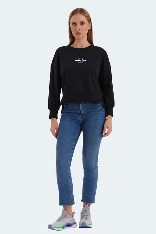 VITAL OVERSIZE Kadın Sweatshirt Siyah