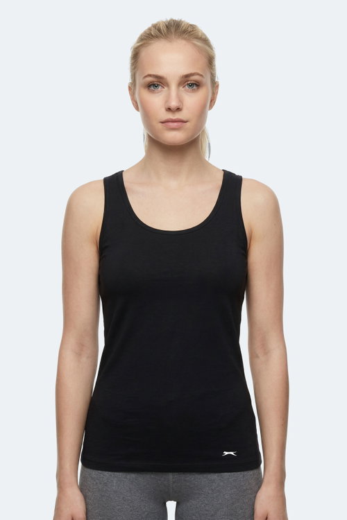 Slazenger VLADLEN 3 lü Set Kadın Beyaz - Siyah - Taş Gri Atlet