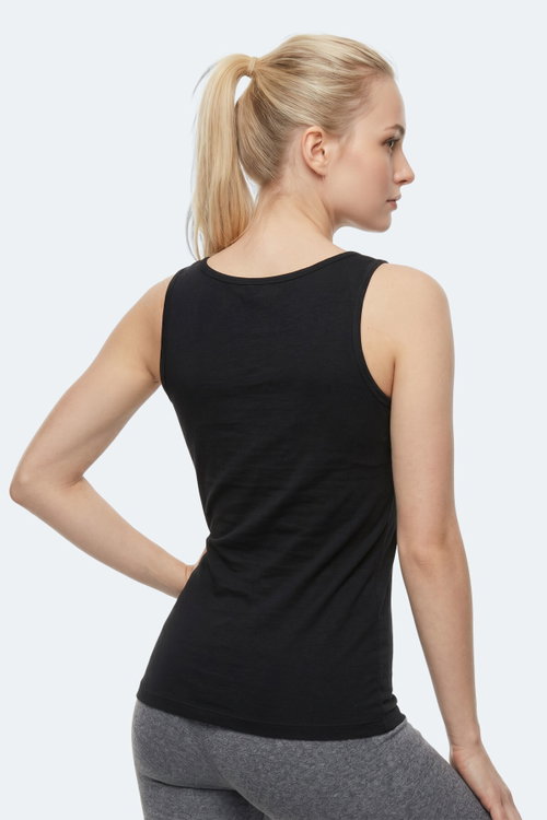 Slazenger VLADLEN 3 lü Set Kadın Beyaz - Siyah - Taş Gri Atlet